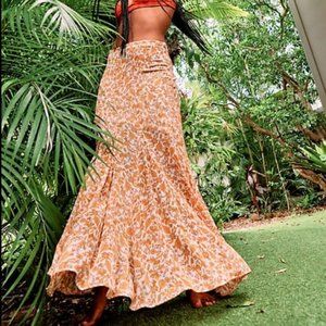 Free People Lilith Printed Maxi Skirt